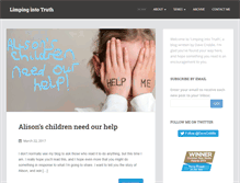 Tablet Screenshot of limpingintotruth.com